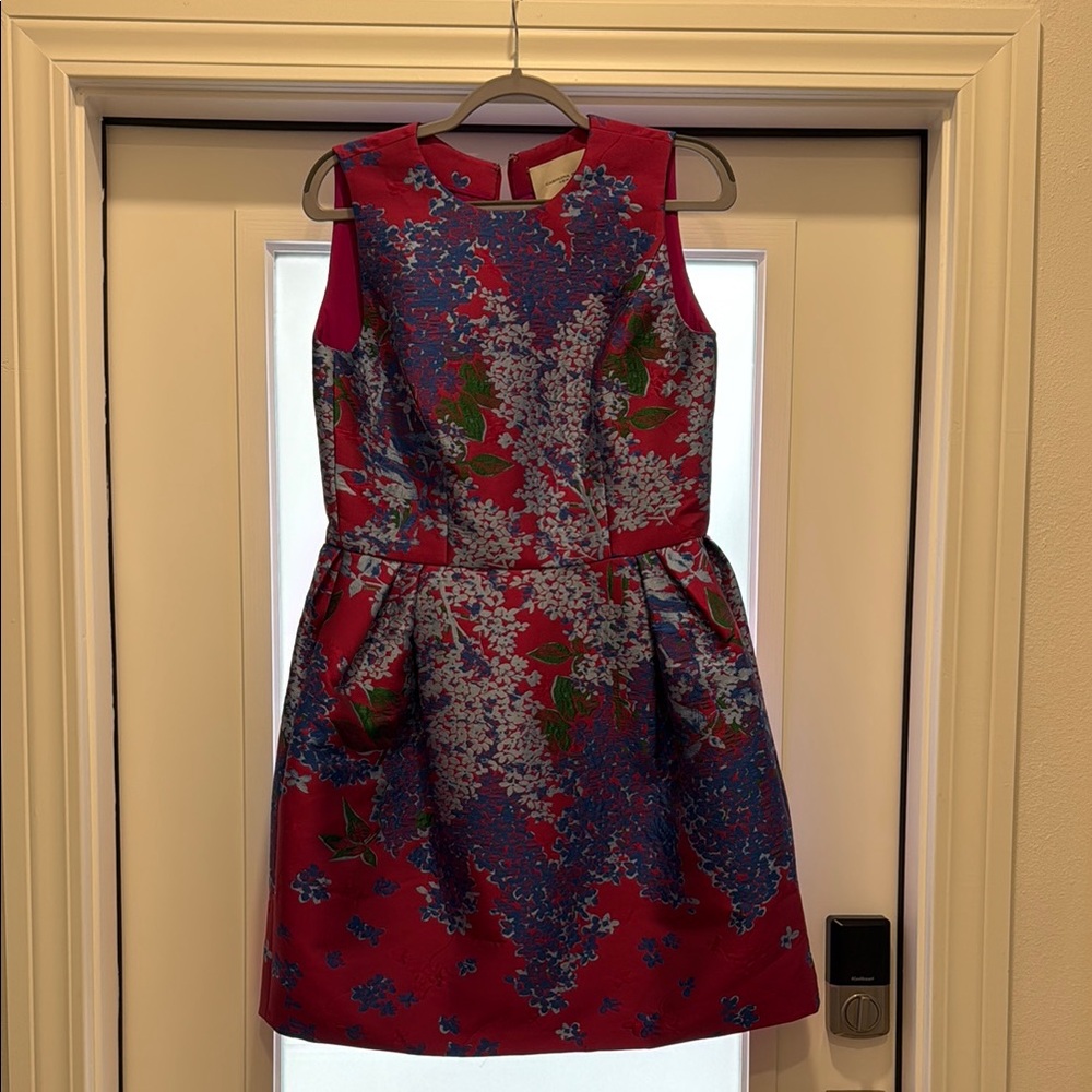 $3k Carolina Herrera Floral Sleeveless Dress